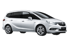 Car Hire Bromsgrove - Vauxhall Zafira 5 + 2 - Minibus hire Bromsgrove